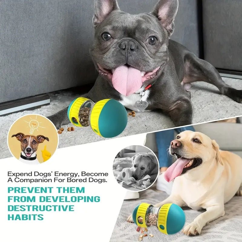 Adjustable Treat Dispenser Toy For Dogs - Interactive IQ Stimulator Slow Feeder For Boredom - Free Fun Puppy Toy Adjustable Food Dispensing Treat Dispenser Dogs Puzzles Feeder | Dog Toy from Globorislux