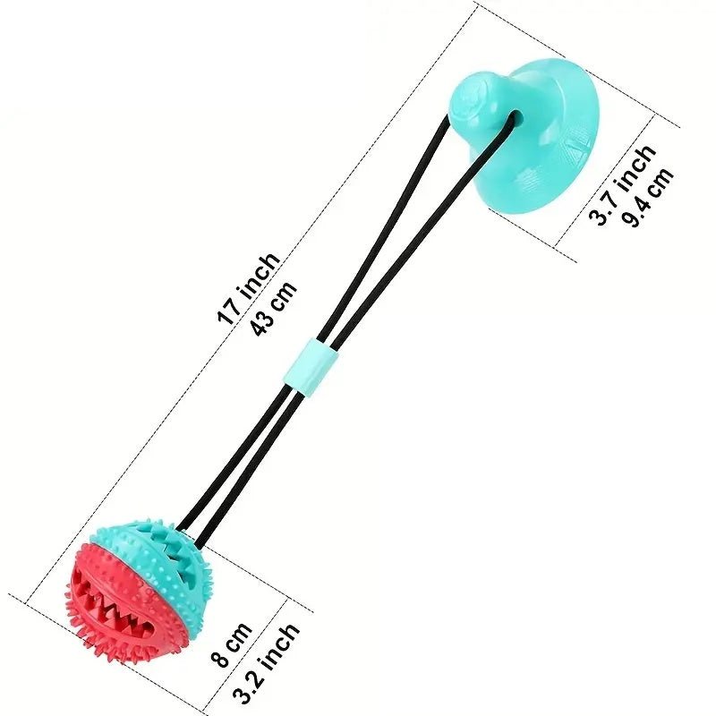 Dog Toys For Aggressive Chewers Interactive Teething Boredom And Stimulating Tug Of War Suction Cup Interactive Tug - of - War Dog Toy Treat Dispensing, Durable Thermoplastic Rubber Construction | Dog Toy from Globorislux